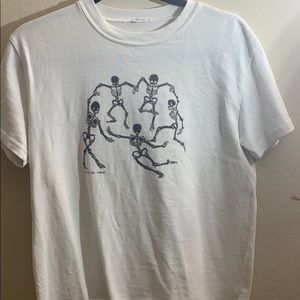 brandy melville skeleton tee